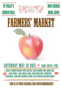 Hove Farmers market poster Sat May16