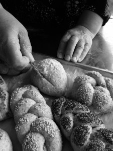 Everyday Bread slashing rolls